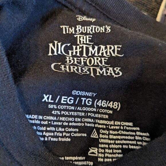 Disney Nightmare Before Christmas Black Graphic Tee - Picture 4 of 4